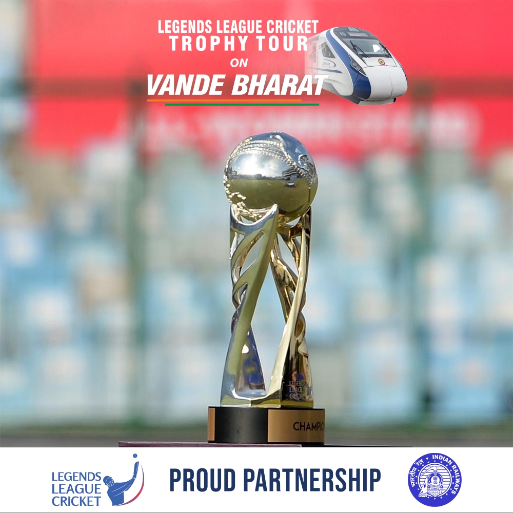 Legends League Cricket announces a national campaign with Vande Bharat Express to promote sports in India,Multiple legends of cricket and other sports legends to travel across 17 states on Vande Bharat Express