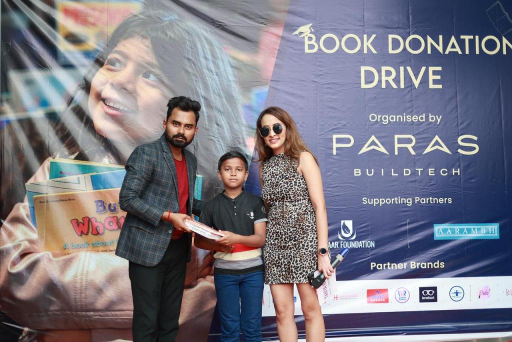 Paras Buildtech Organizeda Successful Book Donation Drive on Hindi Diwas