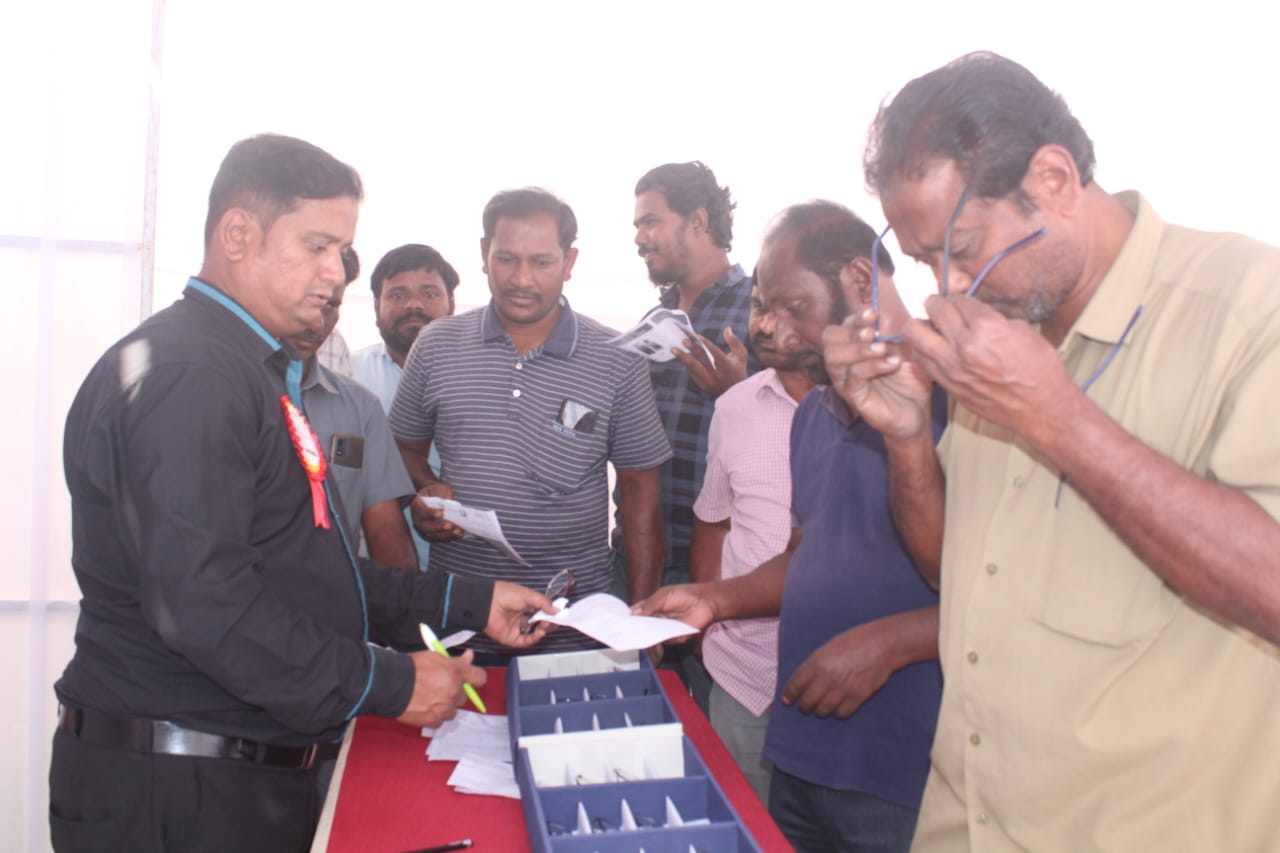 178 Drivers turned up on the first day for and Eye Check-up Camp hosted by the IRB Golconda Expressway